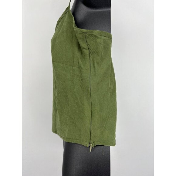 Princess Polly Size 6 Top Blouse Women Olive Green Spaghetti Strap Camisole New - Picture 4 of 10